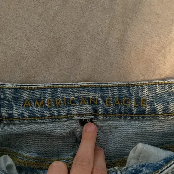 Men’s skinny fit American eagle blue jeans - Picture 2 of 4